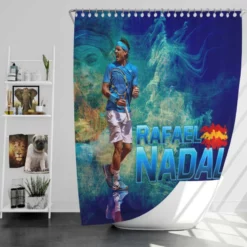 Rafael Nadal Outstanding Tennis Shower Curtain
