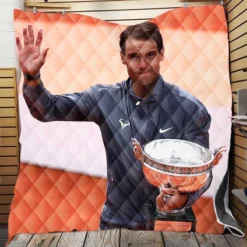 Rafael Nadal Spanish Professional Tennis Player Quilt Blanket