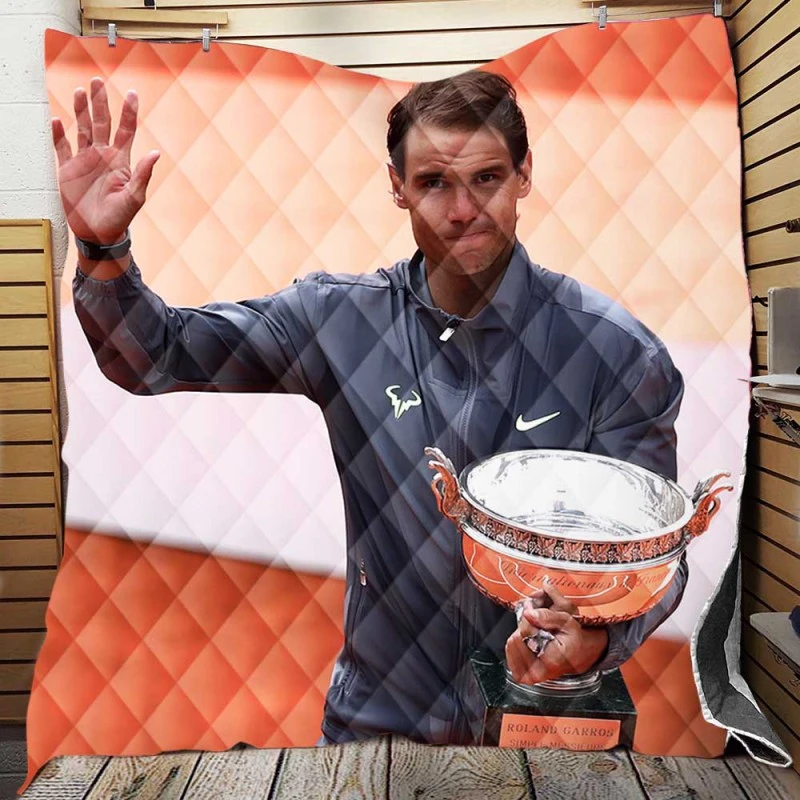 Rafael Nadal Spanish Professional Tennis Player Quilt Blanket