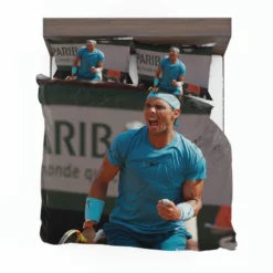 Rafael Nadal encouraging Tennis Bedding Set 1