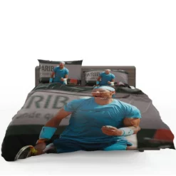 Rafael Nadal encouraging Tennis Bedding Set