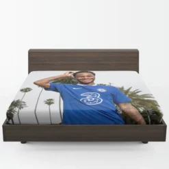 Raheem Sterling Extraordinary Chelsea Football Fitted Sheet 1