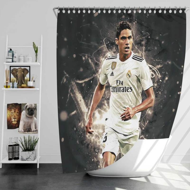 Raphael Varane Popular Soccer Player Shower Curtain