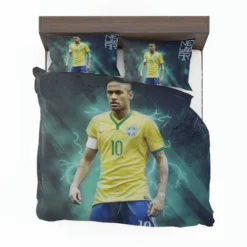 Ready Brazil Footballer Player Neymar Bedding Set 1