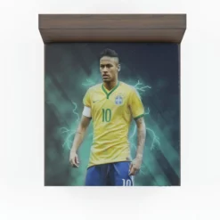 Ready Brazil Footballer Player Neymar Fitted Sheet