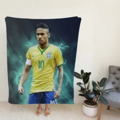 Ready Brazil Footballer Player Neymar Fleece Blanket