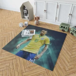 Ready Brazil Footballer Player Neymar Rug 1