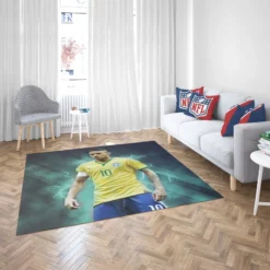 Ready Brazil Footballer Player Neymar Rug 2