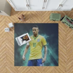 Ready Brazil Footballer Player Neymar Rug