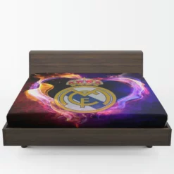 Real Madrid 5D Diamond Painting Logo Fitted Sheet 1