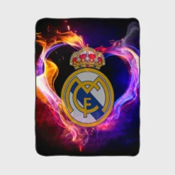 Real Madrid 5D Diamond Painting Logo Fleece Blanket 1