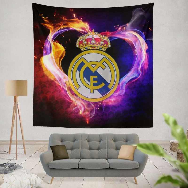 Real Madrid 5D Diamond Painting Logo Tapestry