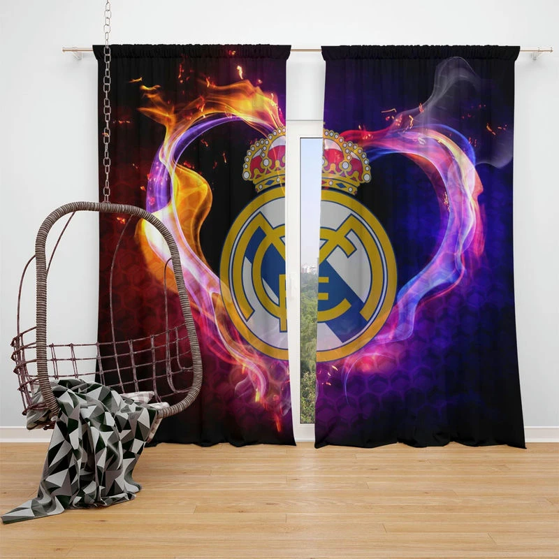 Real Madrid 5D Diamond Painting Logo Window Curtain