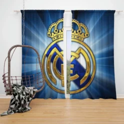 Real Madrid CF Club Window Curtain