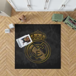 Real Madrid CF Copa del Rey Soccer Club Rug