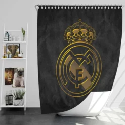 Real Madrid CF Copa del Rey Soccer Club Shower Curtain