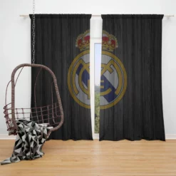 Real Madrid CF Focused Club Window Curtain