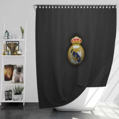 Real Madrid CF Football Logo Shower Curtain