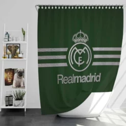 Real Madrid CF Popular Spanish Club Shower Curtain