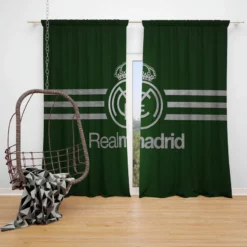 Real Madrid CF Popular Spanish Club Window Curtain
