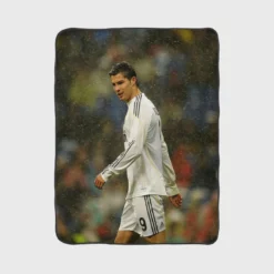 Real Madrid CF Ronaldo CR7 Fleece Blanket 1