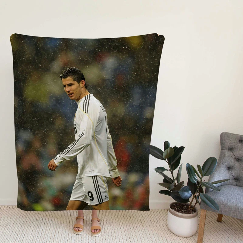 Real Madrid CF Ronaldo CR7 Fleece Blanket