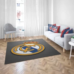 Real Madrid CF embedded logo Rug 2