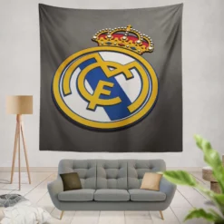 Real Madrid CF embedded logo Tapestry