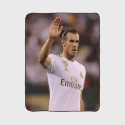 Real Madrid Club Player Gareth Bale Fleece Blanket 1