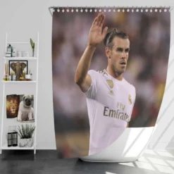 Real Madrid Club Player Gareth Bale Shower Curtain