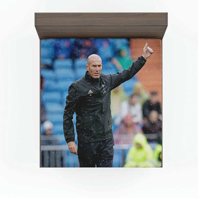 Real Madrid Football Zinedine Zidane Fitted Sheet