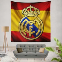Real Madrid Inspiring Spanish Club Tapestry