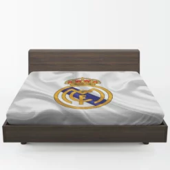 Real Madrid Logo Competitive Football Club Fitted Sheet 1