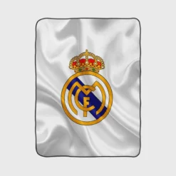 Real Madrid Logo Competitive Football Club Fleece Blanket 1