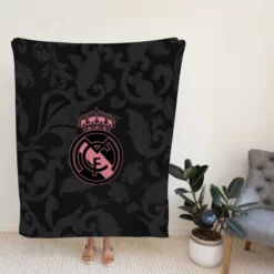 Real Madrid Logo Copa De La Liga Club Fleece Blanket