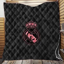 Real Madrid Logo Copa De La Liga Club Quilt Blanket