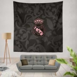 Real Madrid Logo Copa De La Liga Club Tapestry