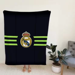 Real Madrid Logo Fleece Blanket