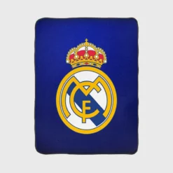 Real Madrid Logo Inspirational Football Club Fleece Blanket 1