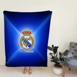 Real Madrid Logo Spain Football Club Fleece Blanket