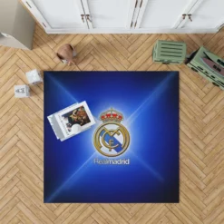 Real Madrid Logo Spain Football Club Rug