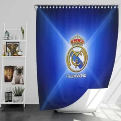 Real Madrid Logo Spain Football Club Shower Curtain