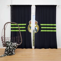 Real Madrid Logo Window Curtain
