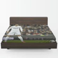 Real Madrid Soccer Player Cristiano Ronaldo Fitted Sheet 1