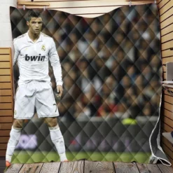 Real Madrid Soccer Player Cristiano Ronaldo Quilt Blanket