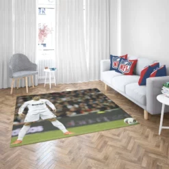 Real Madrid Soccer Player Cristiano Ronaldo Rug 2