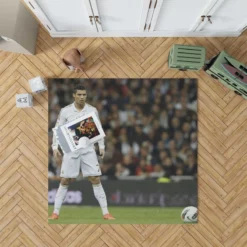 Real Madrid Soccer Player Cristiano Ronaldo Rug