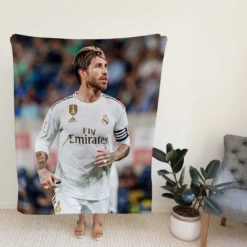 Real Madrid Soccer Player Sergio Ramos Fleece Blanket