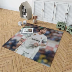 Real Madrid Soccer Player Sergio Ramos Rug 1