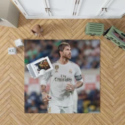 Real Madrid Soccer Player Sergio Ramos Rug